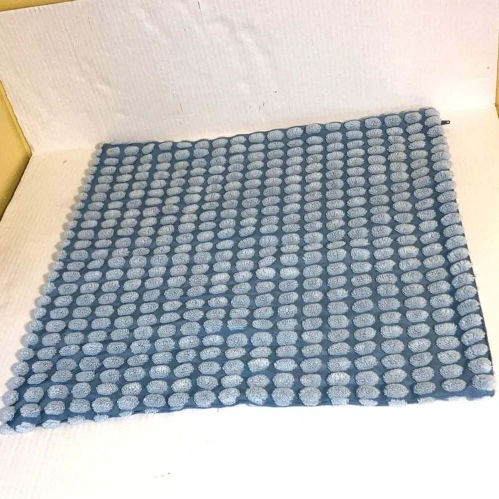 IKEA SVARTPOPPEL Pale Blue Tactile Dots Pattern Pillow Cover 20 x 20 inches